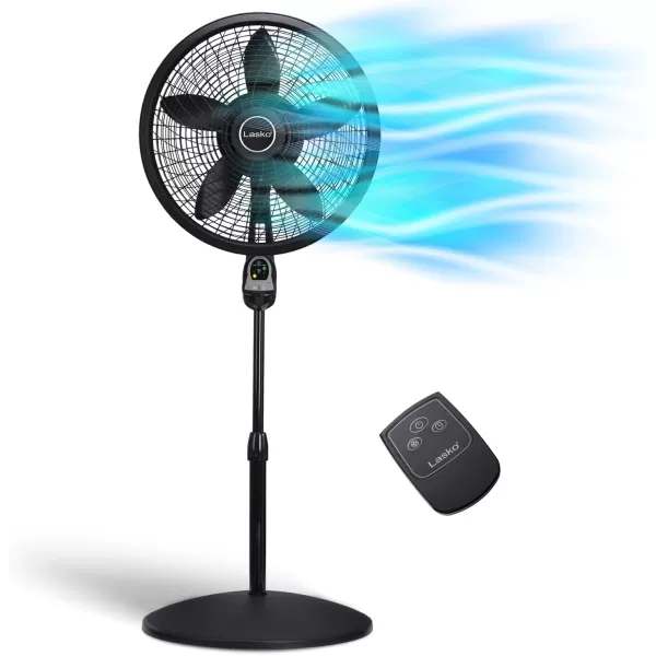 Lasko Wind Machine Air Circulator Floor Fan, 3 Speeds, Pivoting Head for Large Spaces, 20", 3300, White