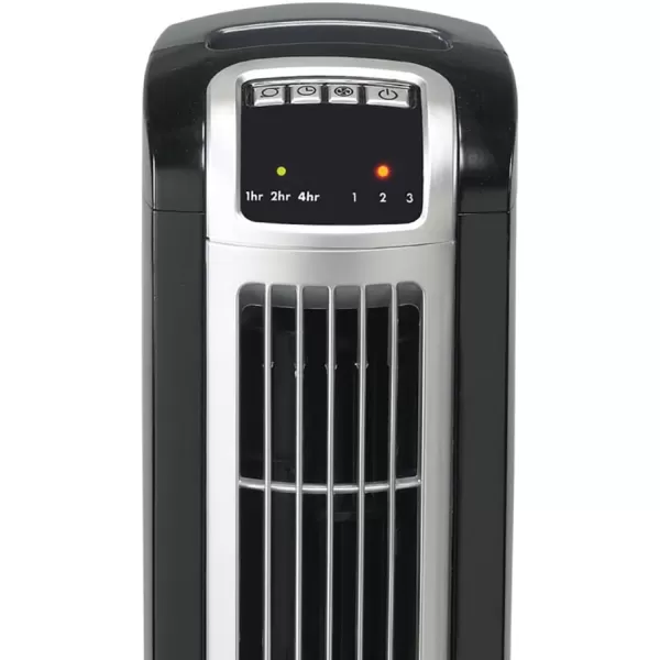 Lasko Wind Tower Oscillating Tower Fan, Remote Control, Timer, 3 Quiet Speeds, for Bedroom, Living Room and Office, 38" Gray, 2519