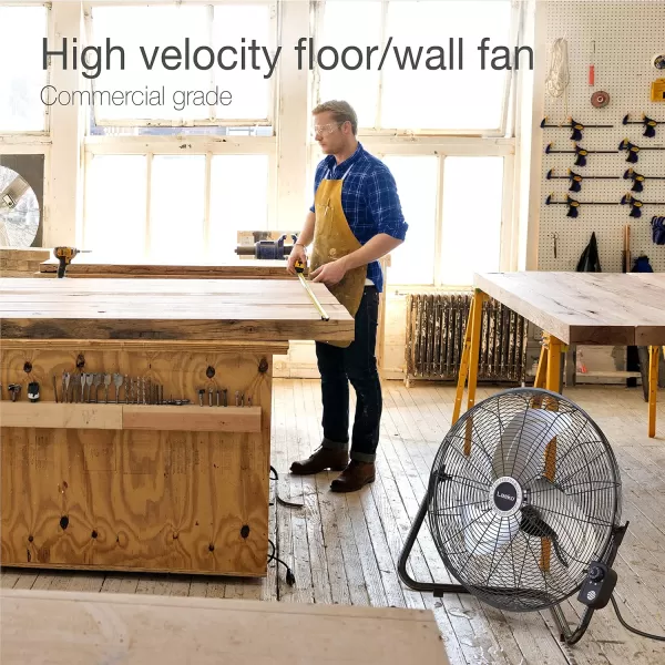 Lasko X-Blower 6 Position High Velocity Pivoting Utility Blower Fan for Cooling, Ventilating, Exhausting and Drying, 3 Speeds, AC Outlet, Circuit Breaker with Reset, USB Port, 11x9x12, Blue, X12905