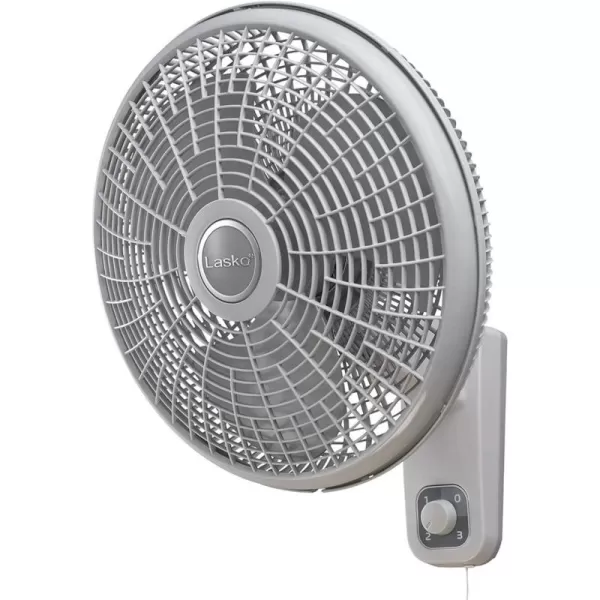 Lasko 16" 3-Speed Oscillating Wall Mount Fan for Indoor Use, M16900, Light Grey