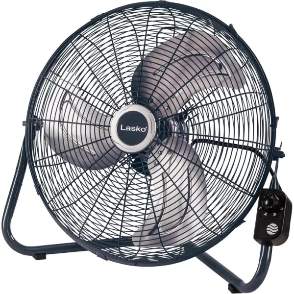 Lasko High Velocity Fan with QuickMount for Floor or Wall Mount Use, 3 Powerful Speeds for Garage, Shop, Attic, 20", Silver/Black, H20610