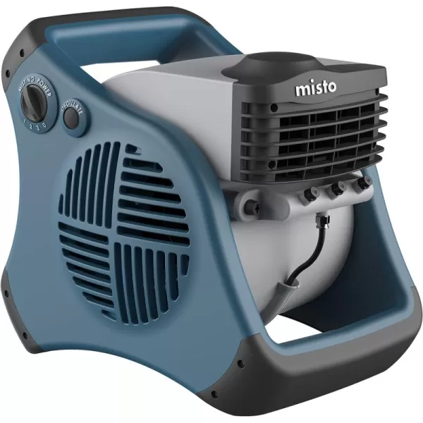Lasko Misto Outdoor Misting Blower Fan, Ideal for Sports, Camping, Decks &amp; Patios, 3 Speeds, 15", Blue, 7054