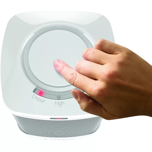 Lasko CD08200 Small Portable Ceramic Space Heater for Bathroom and Indoor Home Use, White, 6.25 x 6.25 x 7.65 inches