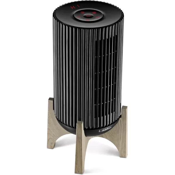 imageLasko Artisan Series Oscillating Ceramic Space Heater for Home Living Room Bedroom Thermostat Timer 2 Heat Settings Remote Control Electric Heaters for Indoor Use 155 Black 1500W CX16550