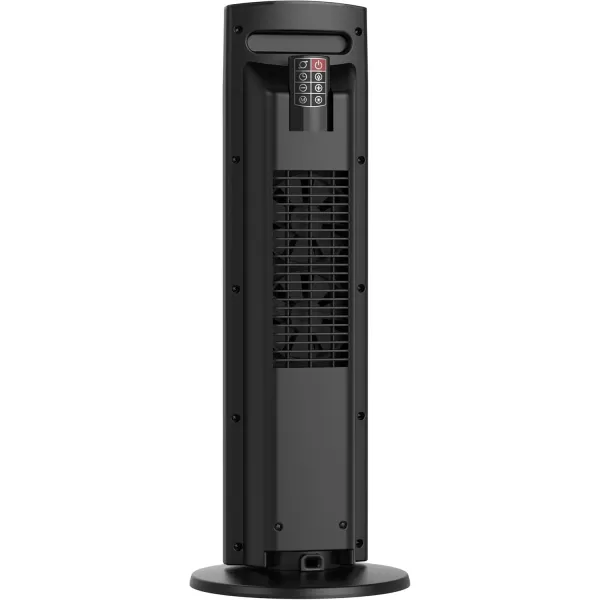 imageLasko Ellipse Ceramic Tower Heater for Home with TipOver Switch Digital Display Thermostat Wide Oscillation Remote Timer For Bedroom Office Living Room Den 24 Inches 1500W Black CT24950