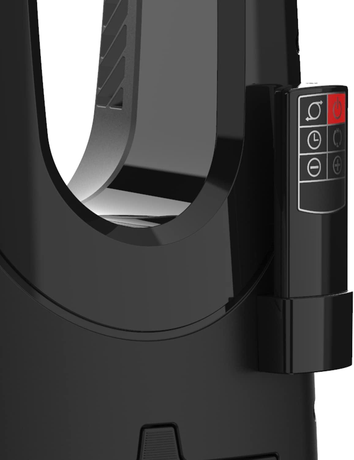 imageLasko Oscillating Bladeless Ceramic Tower Space Heater for Home with Enhanced Safety Adjustable Thermostat Timer and Remote Control 3805 x 919 x 70 Black 1500W CW210