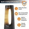 imageLasko Oscillating Bladeless Ceramic Tower Space Heater for Home with Enhanced Safety Adjustable Thermostat Timer and Remote Control 3805 x 919 x 70 Black 1500W CW210