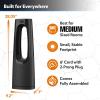 imageLasko Oscillating Bladeless Ceramic Tower Space Heater for Home with Enhanced Safety Adjustable Thermostat Timer and Remote Control 3805 x 919 x 70 Black 1500W CW210