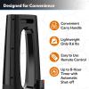 imageLasko Oscillating Bladeless Ceramic Tower Space Heater for Home with Enhanced Safety Adjustable Thermostat Timer and Remote Control 3805 x 919 x 70 Black 1500W CW210