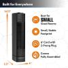 imageLasko Oscillating Ceramic Slim Tower Desktop Space Heater for Home with Thermostat and 2 Speeds 14 Inches Black 1500W CT14101