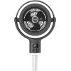 imageLasko Whirlwind Orbital Motion Pedestal Fan with WhisperForce DC Technology 25fts Airflow 25dBA Night Light 24Hr Timer Adjustable Height Remote Control 21quot 39quot Gray APDC215