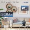 imageLasko Air Circulator Fan Whirlwind Orbital Motion Table Fan 3 Speeds Timer Dark Mode Remote Control Small Room Fan Black A12558