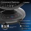 imageLasko Air Circulator Fan Whirlwind Orbital Motion Table Fan 3 Speeds Timer Dark Mode Remote Control Small Room Fan Black A12558