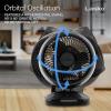 imageLasko Air Circulator Fan Whirlwind Orbital Motion Table Fan 3 Speeds Timer Dark Mode Remote Control Small Room Fan Black A12558
