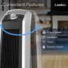 imageLasko High Velocity Oscillating Tower Fan 3 Powerful Speeds Adjustable Directional Louvers For Bedroom Basement Garage Use Black 35quot U35105