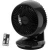 imageLasko Air Circulator Fan Whirlwind Orbital Motion Table Fan 3 Speeds Timer Dark Mode Remote Control Small Room Fan Black A12558