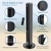 imageLasko 1500W Oscillating All Season Tower Fan and Space Heater w4 Quiet Fan Speeds 3 Heat Settings Autooff Timer ampamp Remote for Home ampamp Office BlackBlack