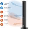 imageLasko 1500W Oscillating All Season Tower Fan and Space Heater w4 Quiet Fan Speeds 3 Heat Settings Autooff Timer ampamp Remote for Home ampamp Office BlackBlack