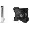 imageLasko Oscillating Tower Fan with Remote Control and Pivoting Utility Blower Fan with Accessory Outlets 3 Speeds