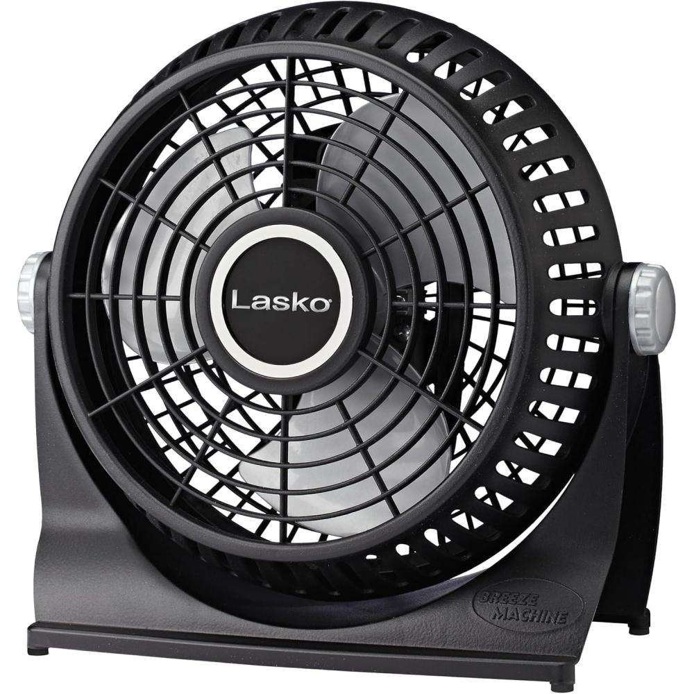 imageLasko Breeze Machine Pivoting FloorTable 2Speed Black 507 Household Fans507