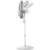 imageLasko EcoQuiet Oscillating Pedestal Fan with Whisper Quiet DC Motor 12 Speeds 8 Hour Timer Adjustable Height Remote Control White S18705 LargeWhite