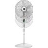 imageLasko EcoQuiet Oscillating Pedestal Fan with Whisper Quiet DC Motor 12 Speeds 8 Hour Timer Adjustable Height Remote Control White S18705 LargeWhite