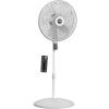 imageLasko EcoQuiet Oscillating Pedestal Fan with Whisper Quiet DC Motor 12 Speeds 8 Hour Timer Adjustable Height Remote Control White S18705 LargeWhite
