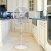 imageLasko 1820 18 Elegance ampamp Performance Adjustable Pedestal Fan White  Features Oscillating Movement Tiltback Fan Head Renewed