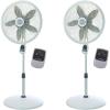 imageLasko 18 Inch Elegance Performance Oscillating Pedestal Fan wRemote 2 Pack