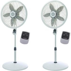 imageLasko 18 Inch Elegance Performance Oscillating Pedestal Fan wRemote 2 Pack