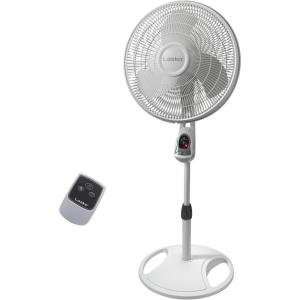 imageLasko Elegance and Performance Pedestal Stand Fan 3Speeds 90 Degree Oscillation Adjustable Height Timer Remote for Indoor Bedroom Living Room Home Office Dorm Use 18 Inch White 1850White