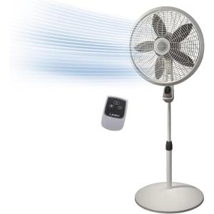 imageLasko Elegance and Performance Pedestal Stand Fan 3Speeds 90 Degree Oscillation Adjustable Height Timer Remote for Indoor Bedroom Living Room Home Office Dorm Use 18 Inch White 1850White 1850