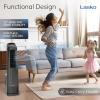 image:imageLasko High Velocity Oscillating Tower Fan 3 Powerful Speeds Timer Adjustable Directional Louvers Remote Control For Bedroom Basement Garage Use Black 35 U35122