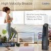 image:imageLasko High Velocity Oscillating Tower Fan 3 Powerful Speeds Timer Adjustable Directional Louvers Remote Control For Bedroom Basement Garage Use Black 35 U35122