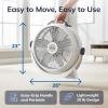 image:imageLasko WINDMACHINE 20 High Velocity Floor Fan with 3 Speeds 360 Directional Airflow Portable Air Circulator Fan for Home Garage amp Workshop Fully Assembled Gray 3301