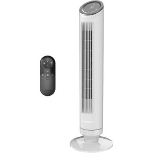 image:imageLasko Ascend 36 Tower Fan 4 Speeds Timer 40ft Air Distance Filtration Air sense Technology 29 fts Airflow Quiet as low as 29dBA Remote Gray