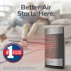 image:imageLasko Ellipse Ceramic Tabletop Space Heater for Home with Tip Switch Child Lock Thermostat Wide Oscillation Timer Remote For Bedroom Office Living Room 12 Inches 1500W Silver CD12951