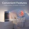 image:imageLasko Ellipse Ceramic Tabletop Space Heater for Home with Tip Switch Child Lock Thermostat Wide Oscillation Timer Remote For Bedroom Office Living Room 12 Inches 1500W Silver CD12951