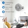 image:imageLasko 3520 20 Inch 3Speed Cyclone Air Circulator Portable FullTilt Pivoting Floor or Wall Mount Fan for Large Rooms and Office White