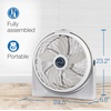 image:imageLasko 3520 20 Inch 3Speed Cyclone Air Circulator Portable FullTilt Pivoting Floor or Wall Mount Fan for Large Rooms and Office White