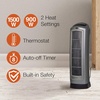image:imageLasko Oscillating Ceramic Tower Space Heater for Home with Adjustable Thermostat 2Speeds 16 Inches Silver 1500W 5309Silver 5309
