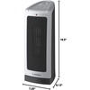 image:imageLasko Oscillating Ceramic Tower Space Heater for Home with Adjustable Thermostat 2Speeds 16 Inches Silver 1500W 5309Silver 5309