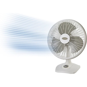 image:imageLasko 16 Oscillating Portable Performance Table Fan for Home with 3 Speeds TiltBack Fan Head Carry Handle White 2506