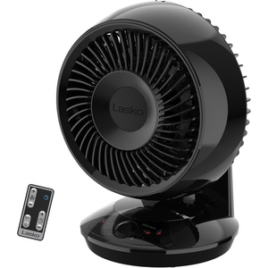 image:imageLasko Whirlwind EcoQuiet Orbital Motion Air Circulator with DC Motor 12 Speeds Timer Dark Mode Remote Control for Small and Medium Sized Rooms Black A12668Black