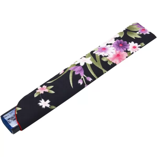 Amajiji 827quot Beautiful HandCrafted Chinese Japanese Hand held Folding Fan with FirstClass Bamboo Spins Traditonal Silk Fabrics HBSY 007