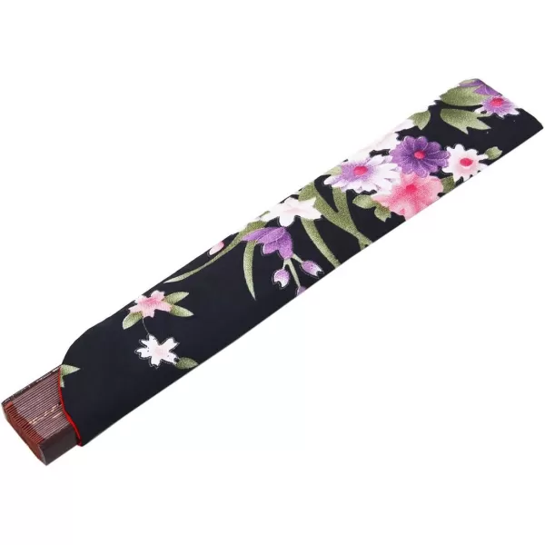 Amajiji 827quot Beautiful handcrafted Chinese Japanese hand held folding fan with firstclass bamboo spins and high quality traditonal silk fabrics HBSY 009