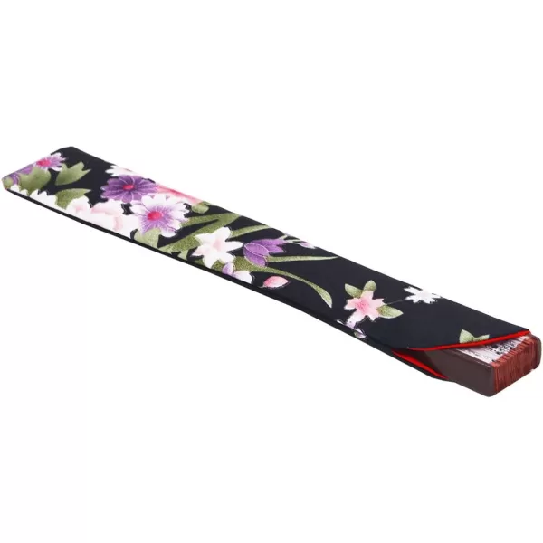 Amajiji 827quot Beautiful handcrafted Chinese Japanese hand held folding fan with firstclass bamboo spins and high quality traditonal silk fabrics HBSY 005