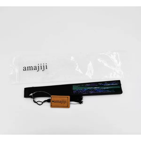 Amajiji 827quot ChineaseJapanese Hand Held Silk Folding Fan with Bamboo FrameHollow Carve Patterns Bamboo Frame Women Hand Folding Fans Hand Fan Gift fan Craft fan Folding Fan Dance Fan HBSY26HBSY26