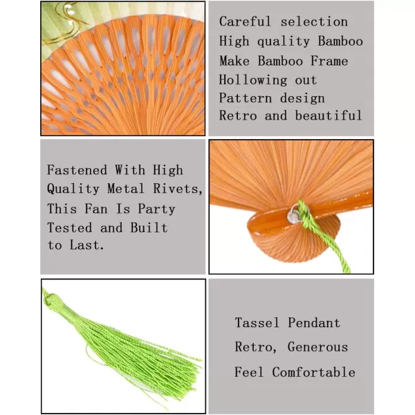 Amajiji 827quot Handcrafted Japanesestyle folding fan NQE 002