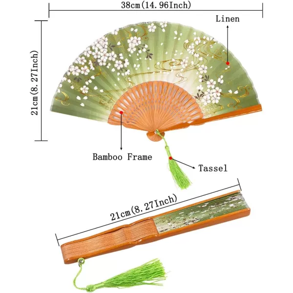 Amajiji 827quot Handcrafted Japanesestyle folding fan NQE 002